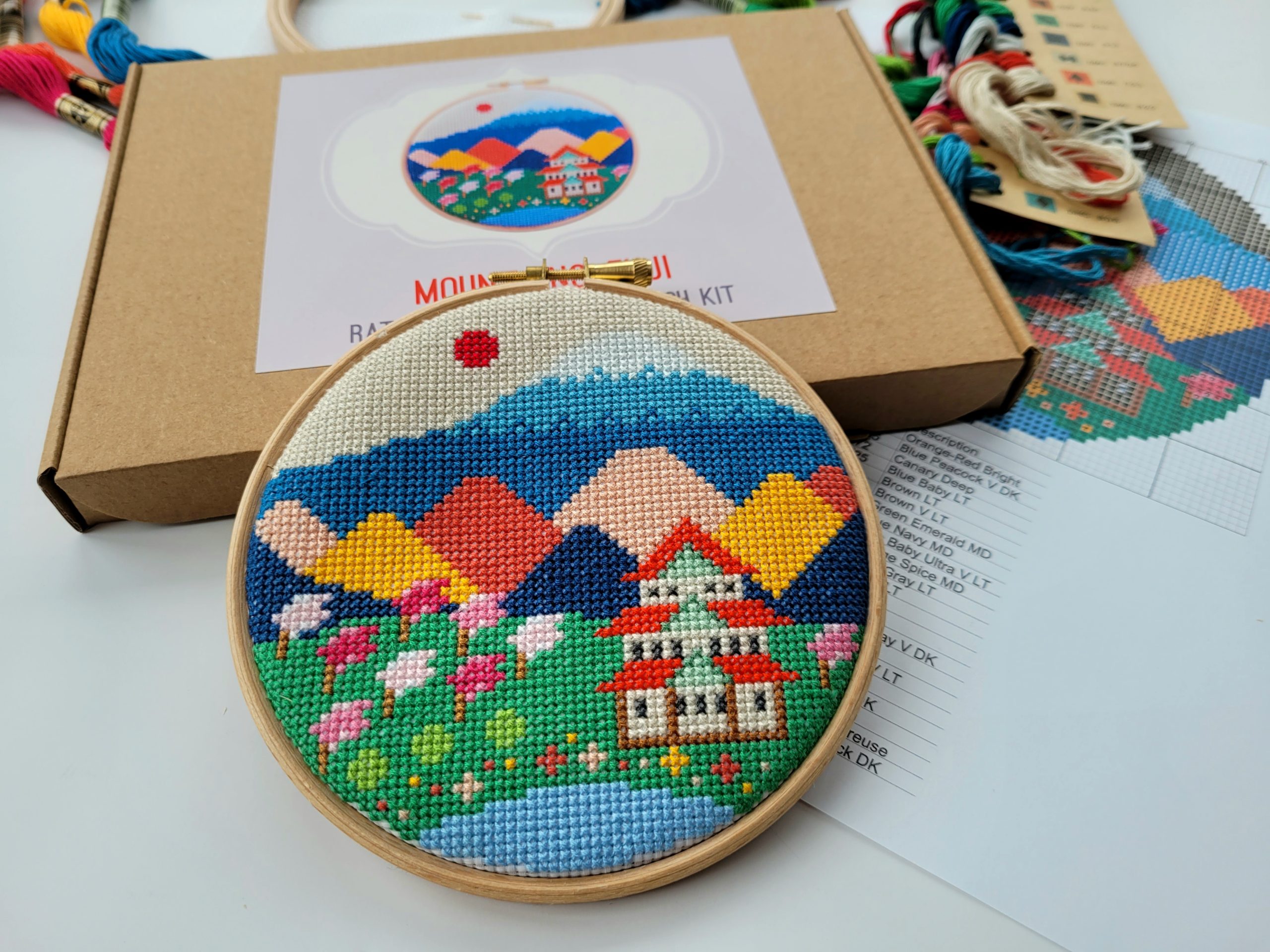 Mountains Fuji Cross Stitch Kit - Image 3