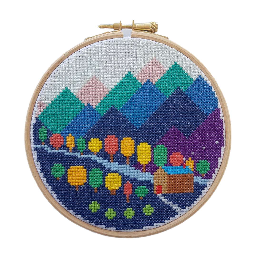 Mountains Cross Stitch Kit - Image 2