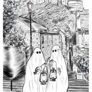What a Ghostly Scene - Gothic A4 Print