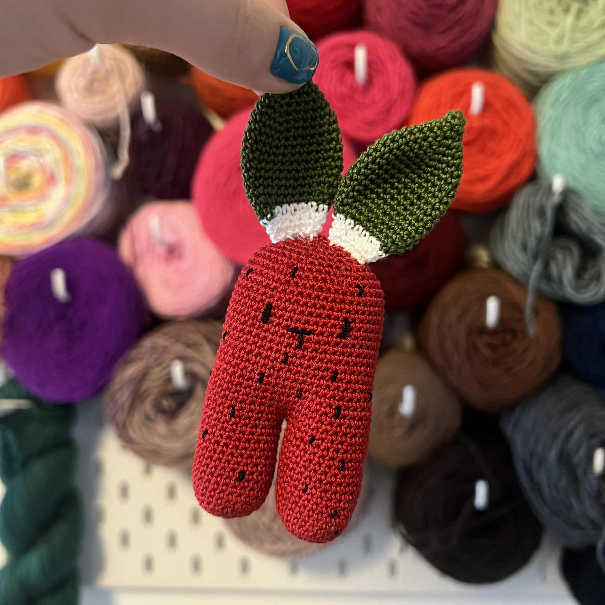 Watermelon Crochet Bunny