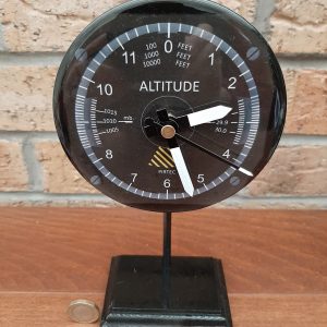 Altimeter style clock