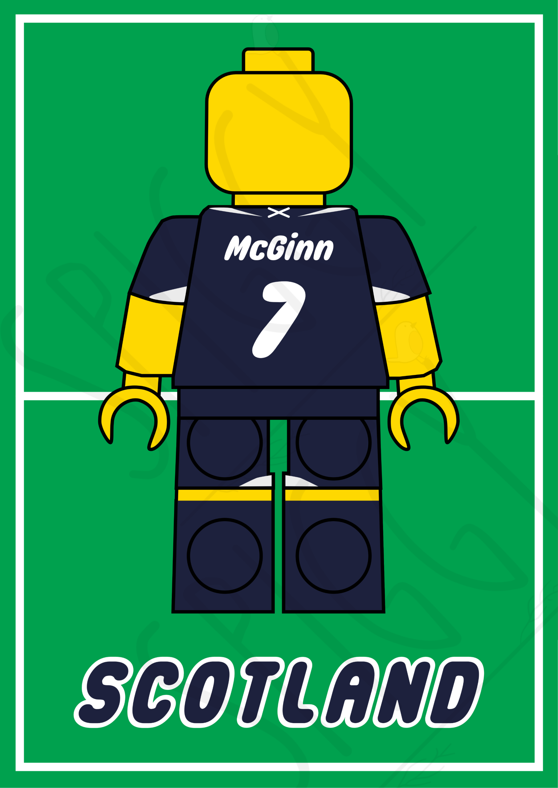 John McGinn Scotland Pitch Print - Image 2