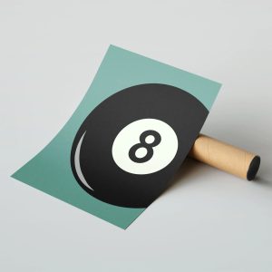 Teal - 8-Ball Poster