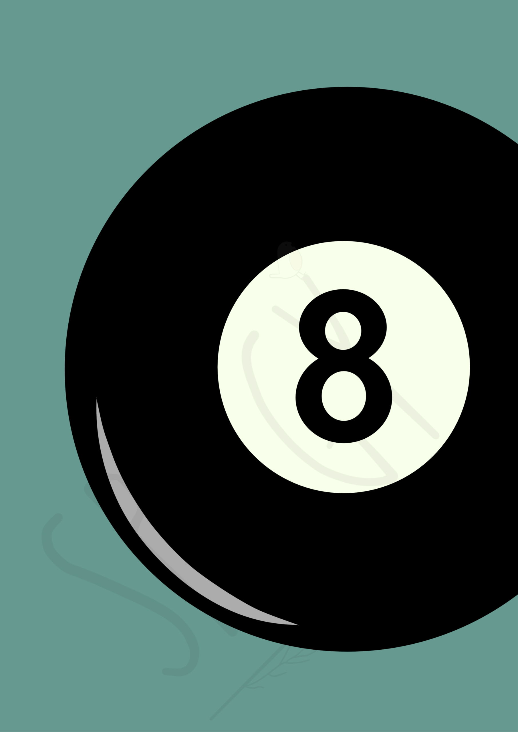 Teal - 8-Ball Poster - Image 2